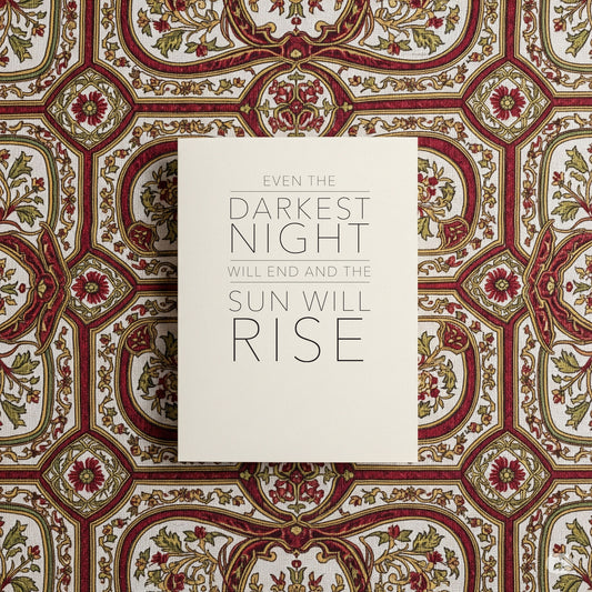 Sun Will Rise - Blank Card