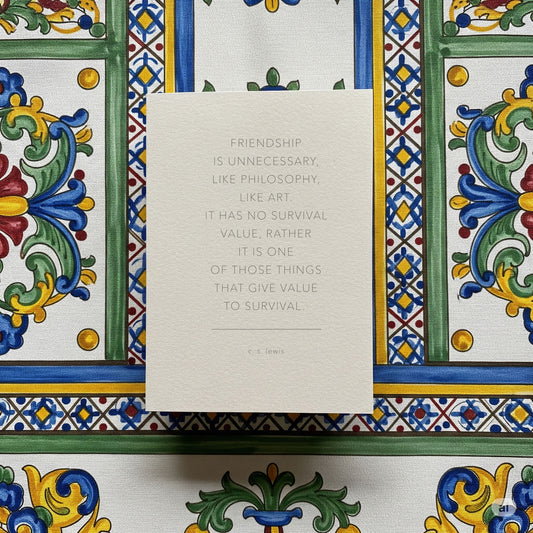 Friendship Is Unnecessary - Blank Card