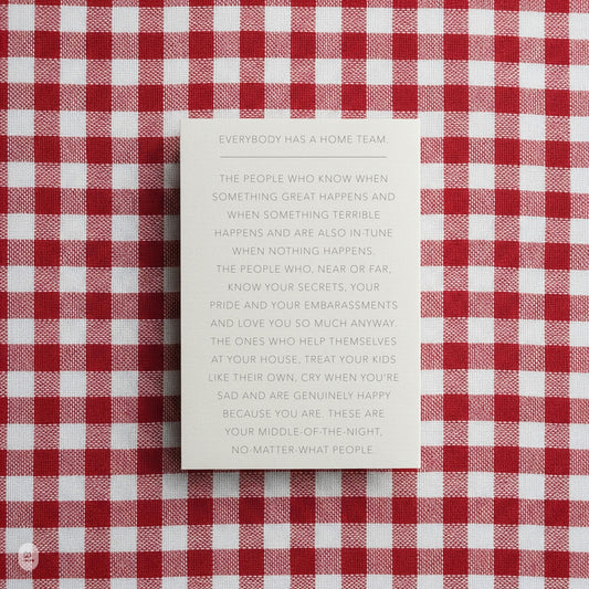 Home Team - Blank Card