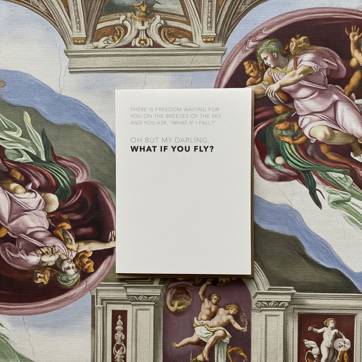 What If You Fly - Blank Card
